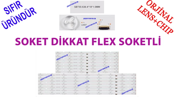 SONY, KD-55XE9005, KD-55X9000E, XBR-55X900E, LED BAR, BACKLIGHT, PANEL LEDLERİ, SBT55, A2187580A, YD7S550DND01B, SV-32025, 55039D715SN1R, 55039D715SN1L, 55039D715SN1R