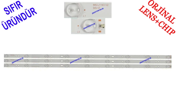 SKYTECH, ST-4340YK, LED BAR, BACKLIGHT, PANEL LEDLERİ, MS-L1143 V2 A3 114-117LM 3.0-3.2V 19WR
