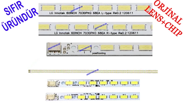SHARP, LC-60LE652E, LG INNOTEK 60INCH 7030PKG 68EA L-TYPE REV0.2, LG INNOTEK 60INCH 7030PKG 68EA R-TYPE, TV LED BAR, SLED 2012SSP60,