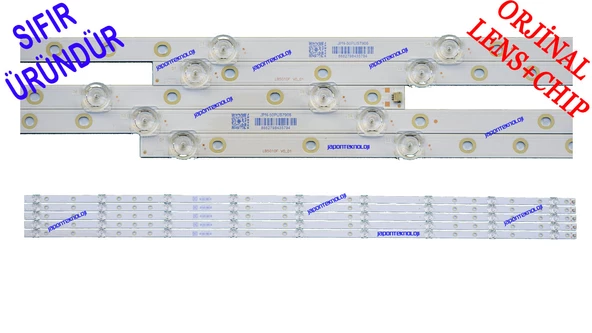 PHILIPS, 50PUS7906, LED BAR, BACKLIGHT, 50PUS7906/12, 50PUS7906/60, PANEL LEDLERİ,  LB5010F V0_01, TPT500WR-U3T03.DJ 50PUS7906/12, 50PUS7956/60, 210BZ09D0B336BL0CL