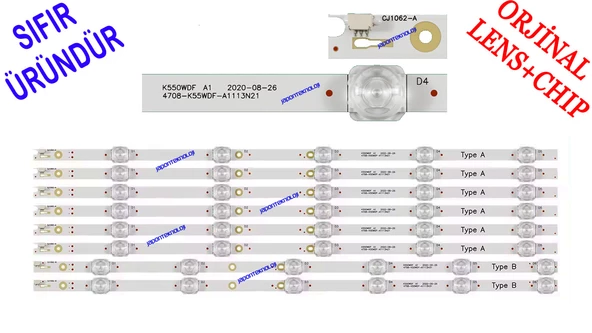 DIJITSU, 55DS8800, LED BAR, ALTUS, AL55B860 LED BAR, K550WDF A1 4708-K55WDF-A1113N21, 4708-K55WDF-A2117N41/51 K550WDF A2