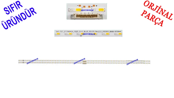 SAMSUNG, QE58Q60TAU, LED BAR BACKLIGHT, QE58Q60TAUXTK, PANEL LEDLERİ, BN96-50384A, Q60/70A_STC580A24_7020_21n1_52LEDS_REV2.0_200302 BN96-50384A