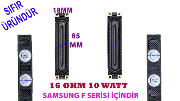 SAMSUNG, LED, TV, F SERİSİ, HOPARLÖR, SPEKAER, İNCE, BN96-25565A, BN96-25565B, BN96-25565C, BN96-25565D, BN96-25565E, 85MM-18MM-12MM, 16OHM, 10WATT - Resim 2
