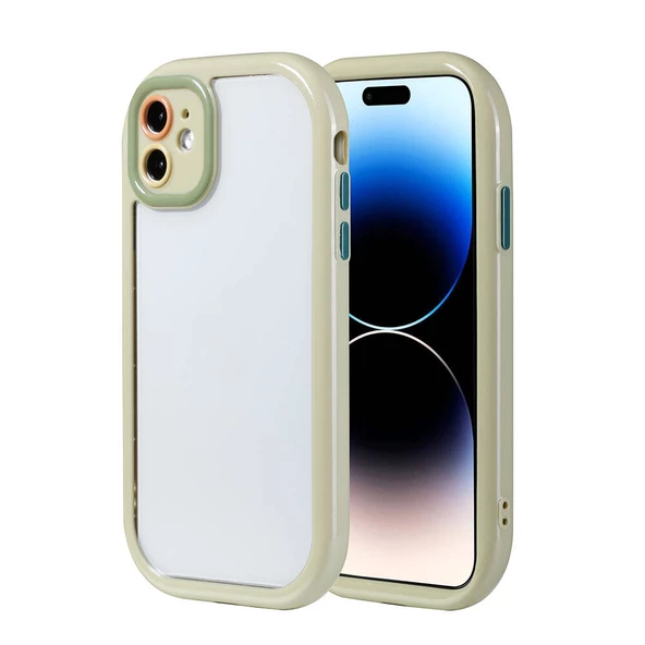 Apple iPhone 11 Kılıf Kamera Korumalı Renkli Kenar ve Çerçeve Tasarımlı Zore Vitamin Kapak - 3