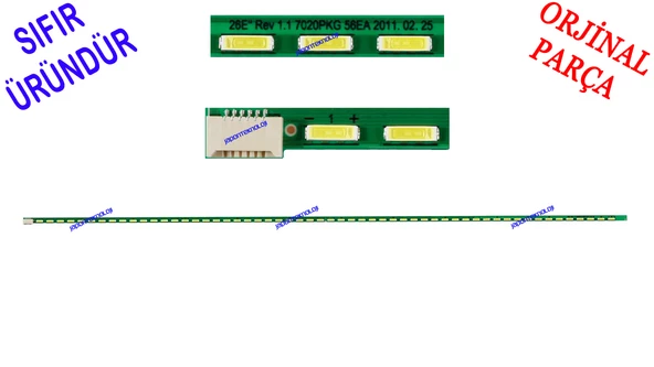 LG, 26LV2500, LED BAR, BACKLIGHT, PANEL LED, LG Innotek 26"E Rev 1.1 7020pkg 56EA 2011.02.25, LG 26LV2500-UA TOSHIBA 26EL933G 26LN450U 26LN4505 JTD12600101B