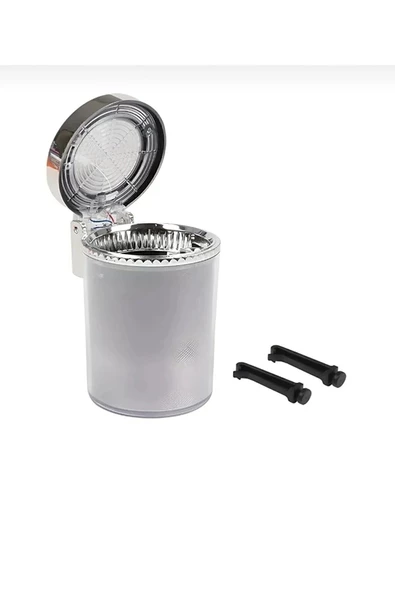 7 Renkli RGB Led Işıklı Lüx Oto Küllük Kapaklı Spor Araç İçi Küllük Araba Küllüğü - 3