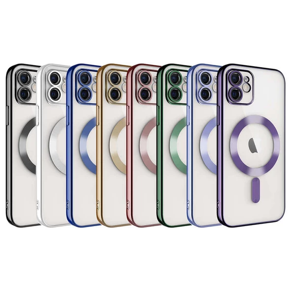Apple iPhone 11 Kılıf Kamera Korumalı Magsafe Wireless Şarj Özellikli  Demre Kapak - 10