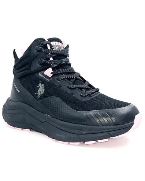 U.s. Polo Assn. Gerrard Hi Wmn 4Pr Kadın Siyah-Pembe Waterproof Bot - 2