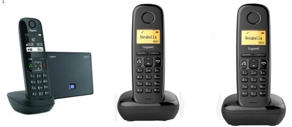 Gigaset Analog & Ip 3 Dahili Dect Telsiz Kablosuz Telefon Santrali AS690 IP-A270