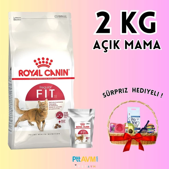 Royal Canin FHN Fit 32 Yetişkin Kedi Açık Mama 2 KG - HEDİYELİ PAKET