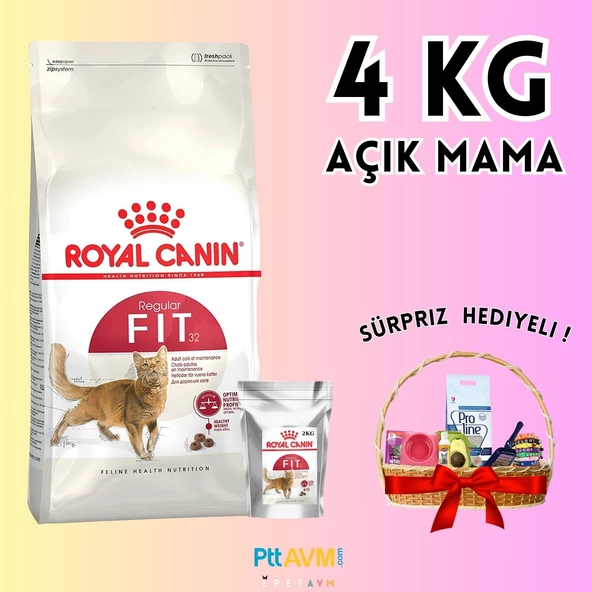 Royal Canin FHN Fit 32 Yetişkin Kedi Açık Mama 4 KG - HEDİYELİ PAKET