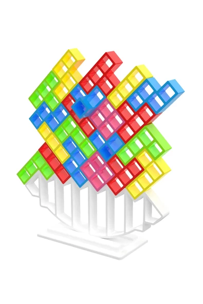 Kule Denge Oyuncağı Eğitici Kutu Oyuncak Tetris Tower