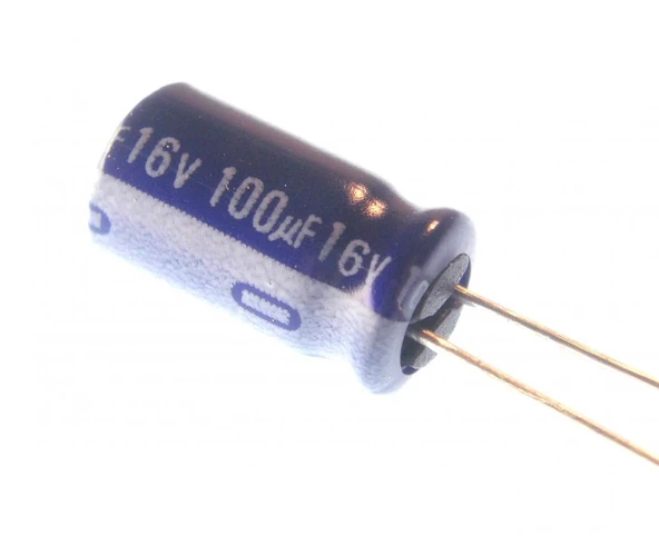 100uF 16V Elektrolitik Kondansatör 6x11mm - 10 Adet - 2
