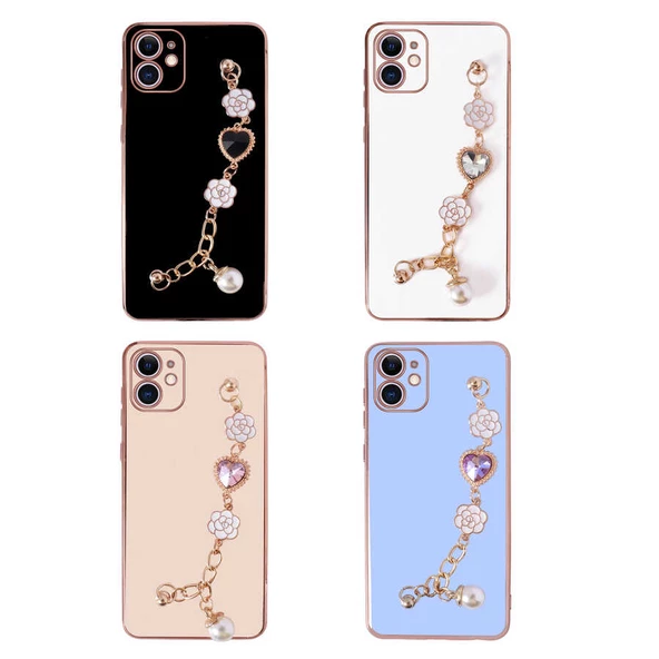 Apple iPhone 11 Kılıf El Tutamaçlı Kamera Korumalı  Taka Silikon Kapak - 6