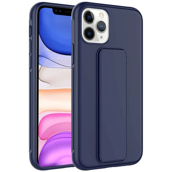 Apple iPhone 11 Pro Max Kılıf  Qstand Kapak - 5