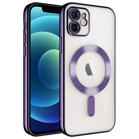 Apple iPhone 11 Kılıf Kamera Korumalı Magsafe Wireless Şarj Özellikli  Demre Kapak - 4