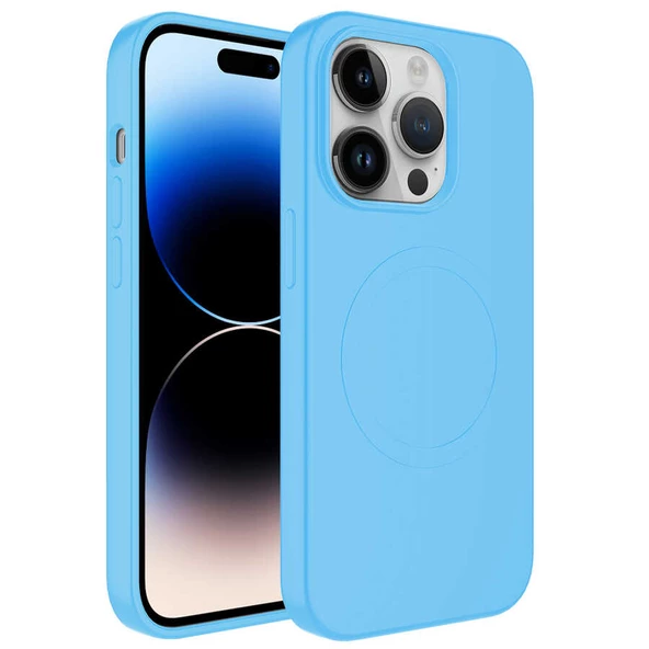 Apple iPhone 11 Pro Max Kılıf Magsafe Wireless Şarj Özellikli Pastel Renk Silikon  Plas Kapak - 3