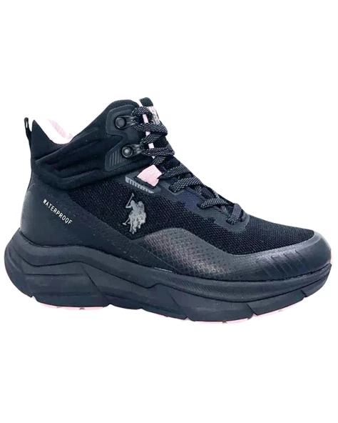 U.s. Polo Assn. Gerrard Hi Wmn 4Pr Kadın Siyah-Pembe Waterproof Bot