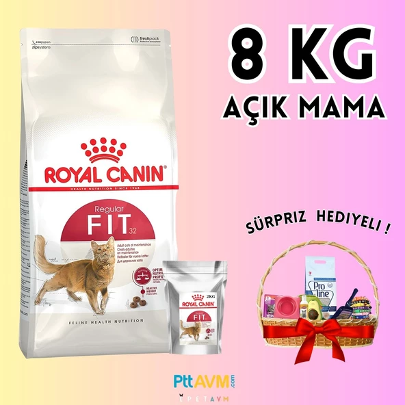 Royal Canin FHN Fit 32 Yetişkin Kedi Açık Mama 8 KG -HEDİYELİ OAKET