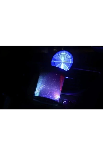 7 Renkli RGB Led Işıklı Lüx Oto Küllük Kapaklı Spor Araç İçi Küllük Araba Küllüğü - 2