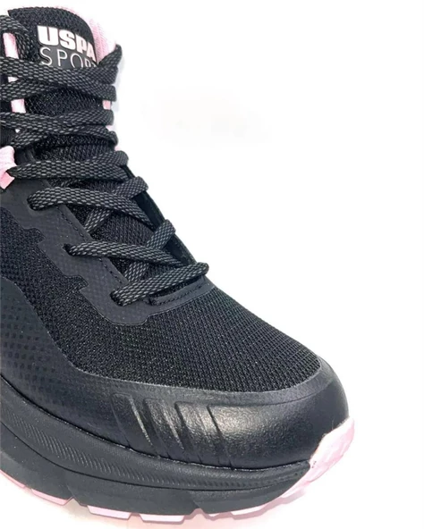 U.s. Polo Assn. Gerrard Hi Wmn 4Pr Kadın Siyah-Pembe Waterproof Bot - 7