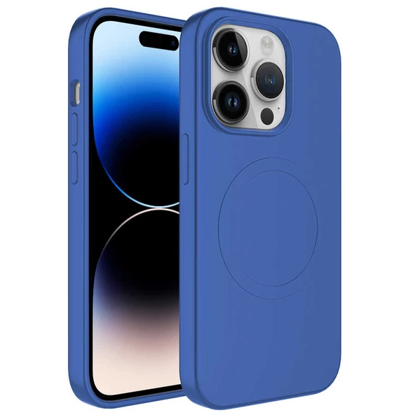 Apple iPhone 11 Pro Max Kılıf Magsafe Wireless Şarj Özellikli Pastel Renk Silikon  Plas Kapak - 2