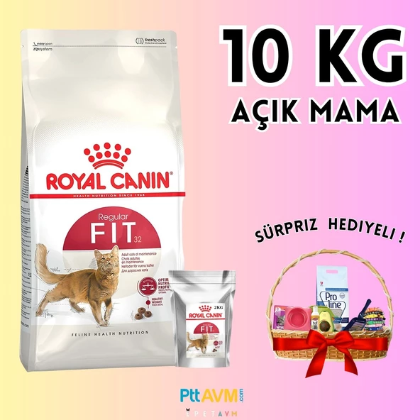 Royal Canin FHN Fit 32 Yetişkin Kedi Açık Mama 10 KG - HEDİYELİ PAKET