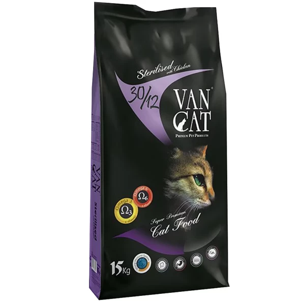 Vancat Sterilised Kısırlaştırılmış Yetişkin Kedi Maması 15KG