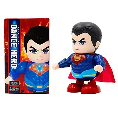 Pilli Işıklı Dans Eden Robot Süperman Batman Dance Hero Superman 20 CM - 2