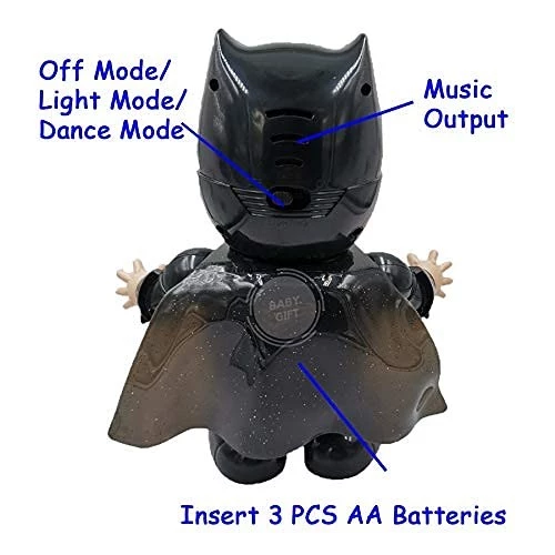 Pilli Işıklı Dans Eden Robot Batman Dance Hero Batman 20 CM - 4