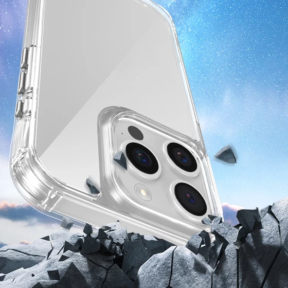 iPhone 15 Pro Max Kılıf Airbagli Takılabilir Askı Aparatlı Snap Silikon Kapak - 5