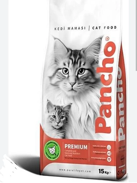 Pancho Tavuklu Yetişkin Kedi Maması 15 KG