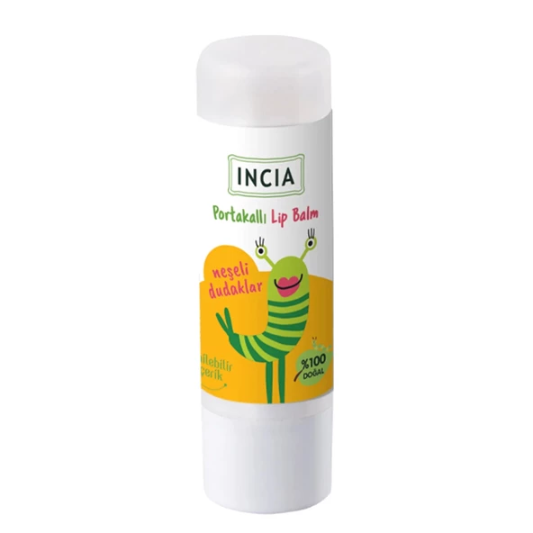 İncia Doğal Kids Lip Balm Dudak Besleyici 6 Gr Portakal