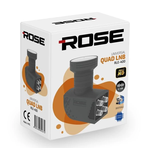 ROSE R0-400 UNIVERSAL QUAD DÖRTLÜ LNB 0.1DB