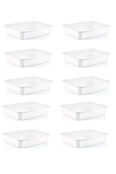 10 Adet 3.2 Litre Köşeli Peynir Küveti - E-331-10