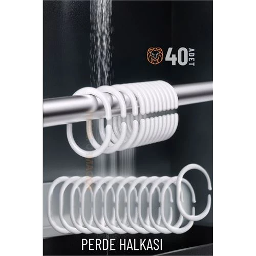 Banyo Perde Halkaları 40 ADET