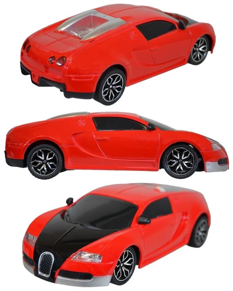 Ctoys Sports Car 27 Mhz Full Fonksiyon Uzaktan Kumandalı Bugatti Veyron Kırmızı CE 07 - 2