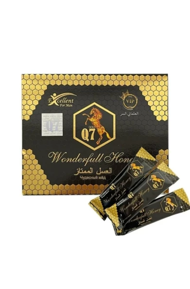 Q7 Wonderful Honey 12x15g %100 Bal Macun Stick 2 ADET