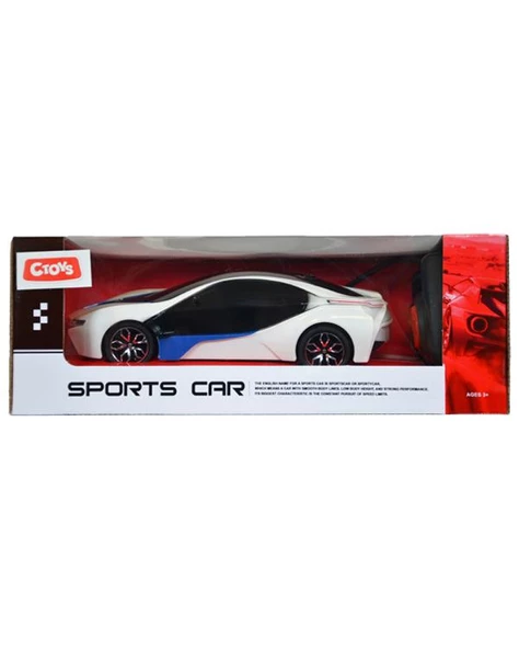Ctoys Sports Car 27 Mhz Full Fonksiyon Uzaktan Kumandalı Bmw İ8 Beyaz CE 07 - Resim 1