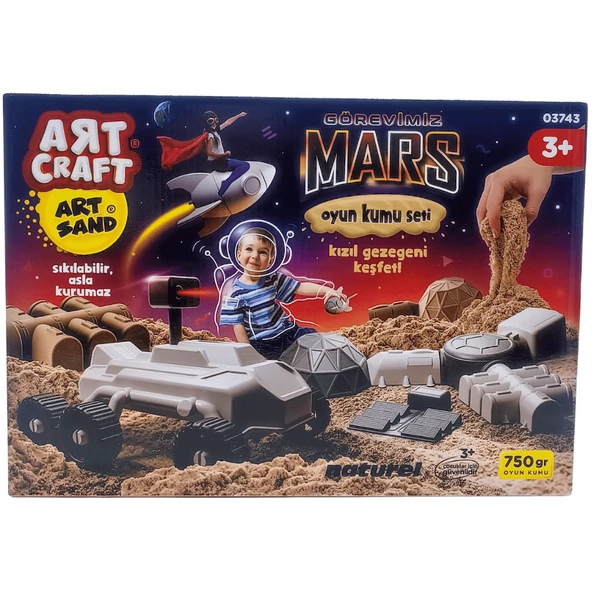 Artcraft Görevimiz Mars Kinetik Kum Seti 750gr 03743 - 2