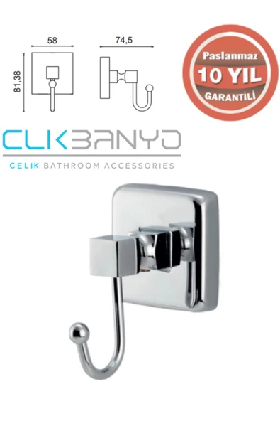 ÇELİK BANYO Çelik Banyo Ku10-053 Kumru 1'Li Askılık