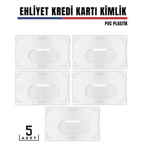 5 li Paket Ehliyet ve Kimlk Kart Koruyucu