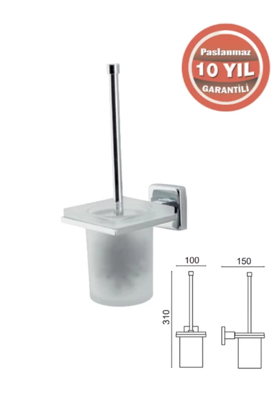 ÇELİK BANYO Çelik Banyo Ku10-018 Kumru Montajlı Klozet Fırçası