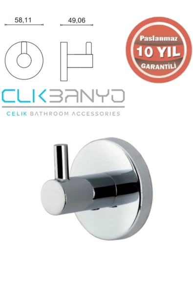 ÇELİK BANYO Çelik Banyo Fl10-037 Flora 1'Li Bornozluk