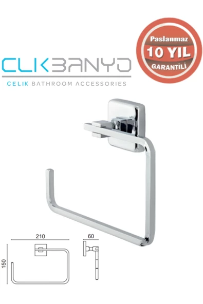 ÇELİK BANYO Çelik Banyo Ku10-008 Kumru Kare Havluluk