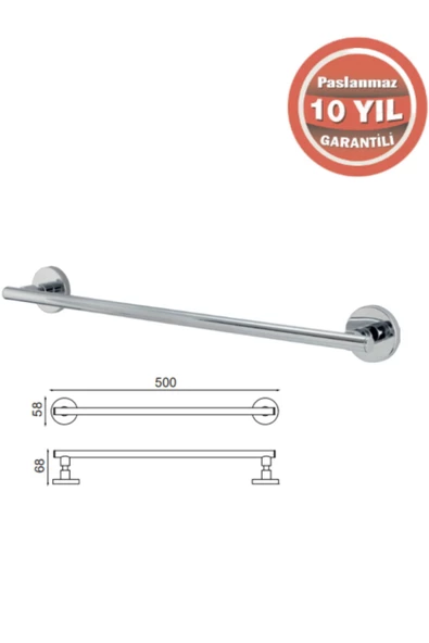 ÇELİK BANYO Çelik Banyo Fl10-006 Flora Uzun Havluluk 50Cm