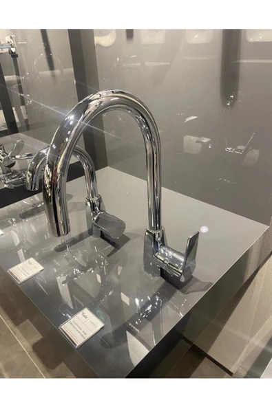 KALE Kale Mare Banyo+Lavabo+Mutfak Bataryası Ve Tema 53242 Tepe Duş Seti - 2