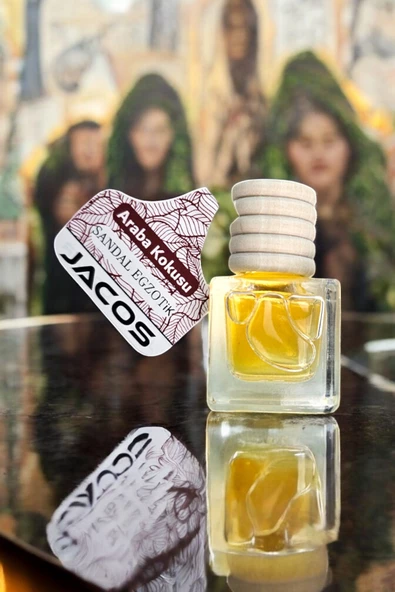 JACOS Sandal Egzotik Kokulu Araç Kokusu 8 ml - Oto Araç Kokusu - Ipli Asma Oto Parfümü - 4