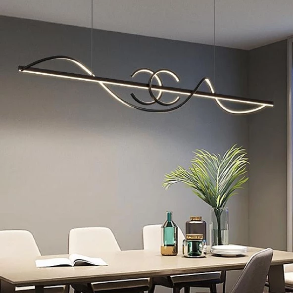 Karya / 150 cm / Sarkıt Avize / 3 Renk Işık / Antrasit Gövde