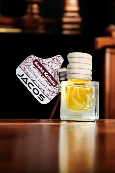 JACOS Sandal Egzotik Kokulu Araç Kokusu 8 ml - Oto Araç Kokusu - Ipli Asma Oto Parfümü - 3